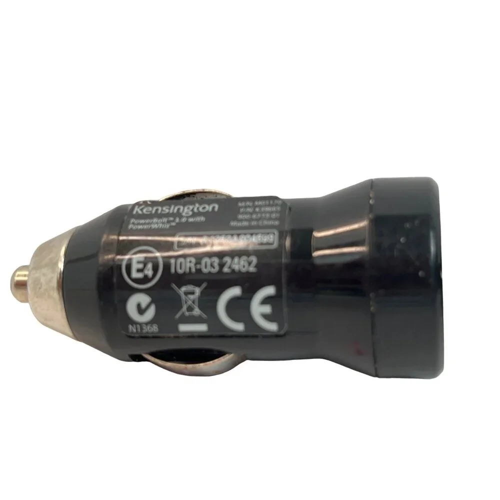 Kensington PowerBolt 1.0 Dual USB Car Charger Adapter Black A455 Set Of 2